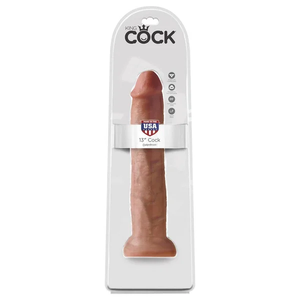 King Cock 13" Suction Cup Dildo - Caramel — image 11 of 15