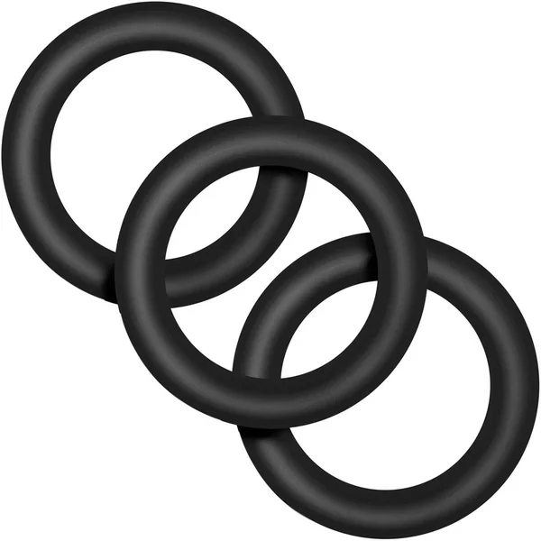 Performance VS2 Pure Premium Small Silicone Cock Rings By Blush Novelties - Black — image 11 of 16