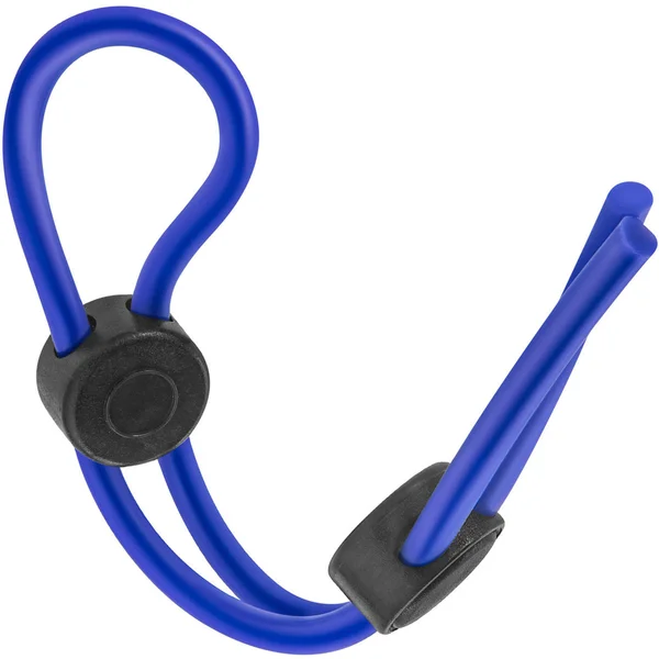 Stay Hard Silicone Double Loop Cock Ring By Blush Novelties - Blue — image 7 of 8