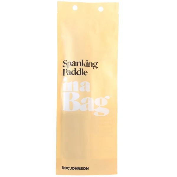 In A Bag Black Spanking Paddle By Doc Johnson