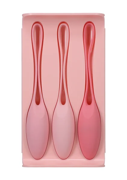 In A Bag 3 Piece Silicone Kegel Trainer Set By Doc Johnson