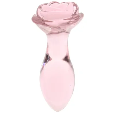 glas Rosebud Butt Plug Set