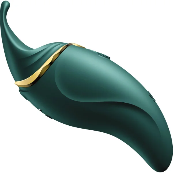 ZALO Hero PulseWave Silicone Clitoral Massager - Jewel Green