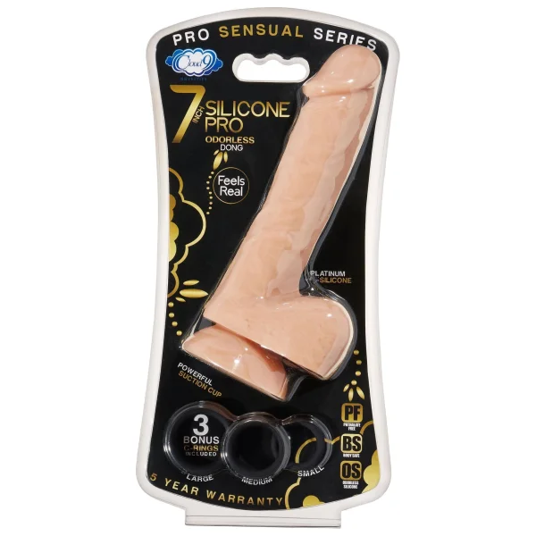 7" Silicone Pro Odorless Dong - Flesh