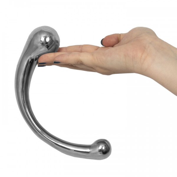 Hot Hardware Stainless Steel Curved Dildo - 8 Inch — image 4 of 4
