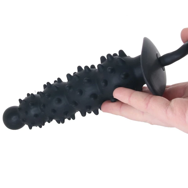 Ass Puffer Nubbed Inflatable Silicone Anal Plug — image 18 of 22