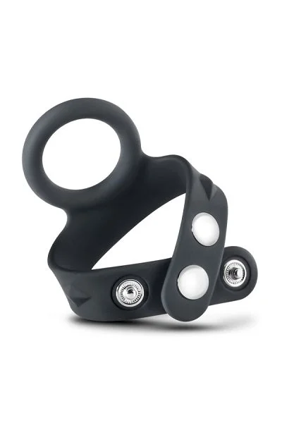 Blush Performance Black VS6 Silicone Cock & Ball Strap — image 5 of 7