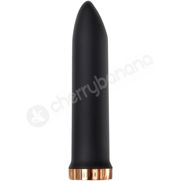 Evolved Four Play Black Bullet Vibrator With 3 Attachable Silicone Sleeves