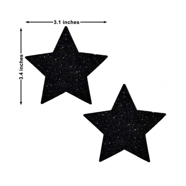 Neva Nude Pasty Star Glitter Black — image 8 of 9
