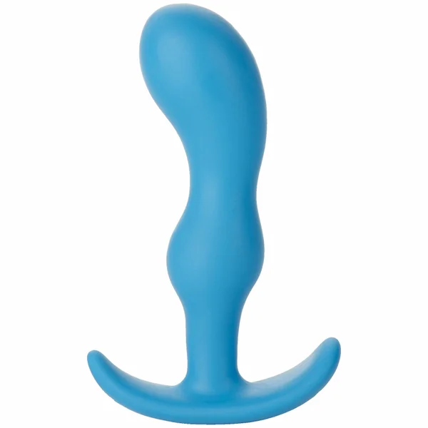 Mood Naughty 2 Medium Silicone Butt Plug by Doc Johnson - Blue — image 5 of 5