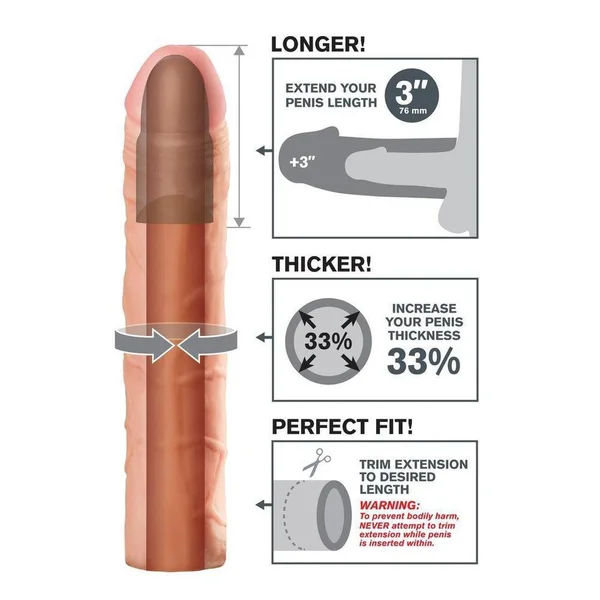 Fantasy X-tensions Perfect 3" Penis Extension - Vanilla — image 21 of 22