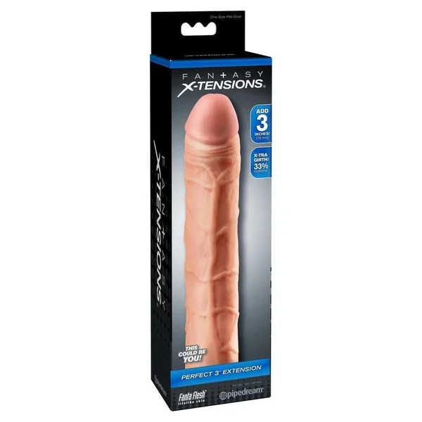 Fantasy X-tensions Perfect 3" Penis Extension - Vanilla — image 20 of 22