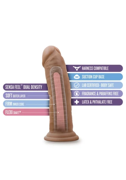 Au Naturel - 8" Dildo with Suction Cup