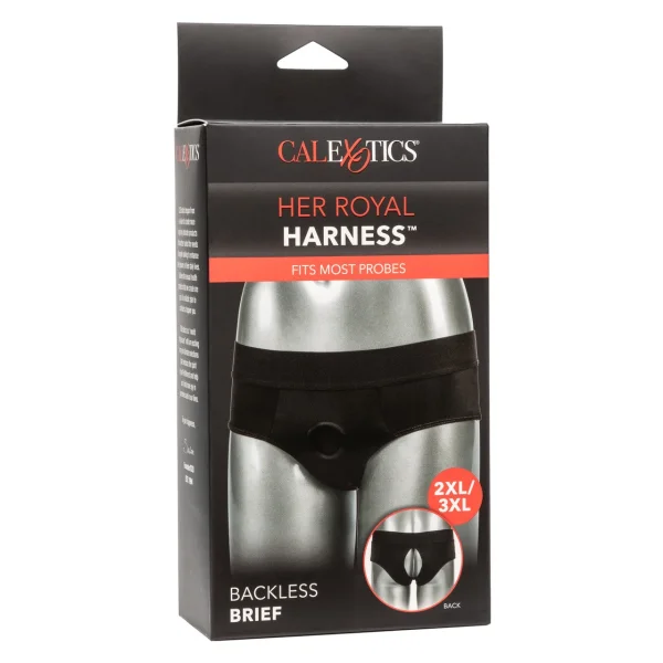 Her Royal Harness Backless Brief - 2xl-3xl