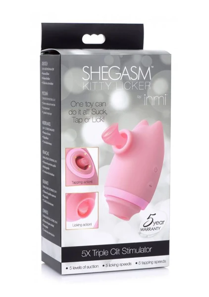 Shegasm Kitty Licker 5X 3-in-1 Clit Stimulator