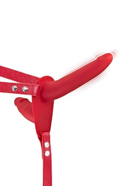 Fetish Tentation Vibrating Strap-on Double Dildo