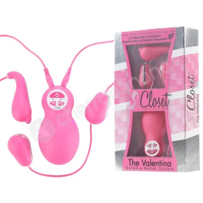 The Valentina Pink Dolphin Bullet Vibrator System