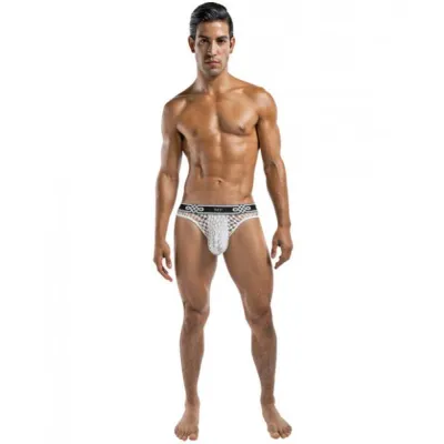 Peep Show Lo Rise Thong White Small Medium
