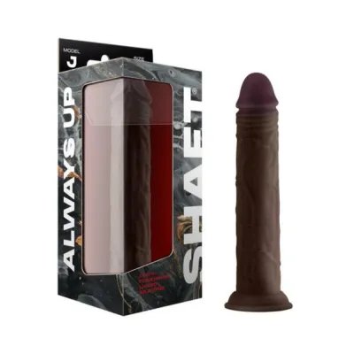 Realistic Dildos Shaft Model J Liquid Silicone 9 5 In Dildo Mahogany