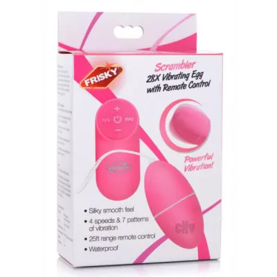 28x Scrambler Vibrating Egg With Remote Control Pink