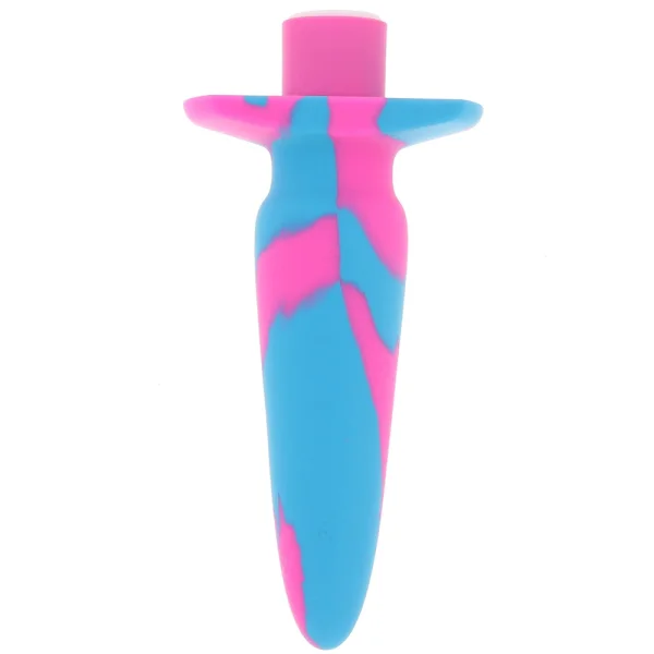 Avant Vibrotize Rechargeable Waterproof Vibrating Silicone Butt Plug By Blush - Fuchsia