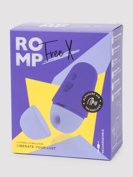 ROMP Free X Rechargeable Silicone Travel Clitoral Suction Stimulator