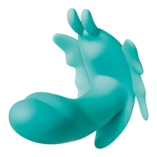 The Butterfly Effect Clitoral & G-Spot Teal Wearable Remote Vibrator By Evolved Novelties — image 25 of 25