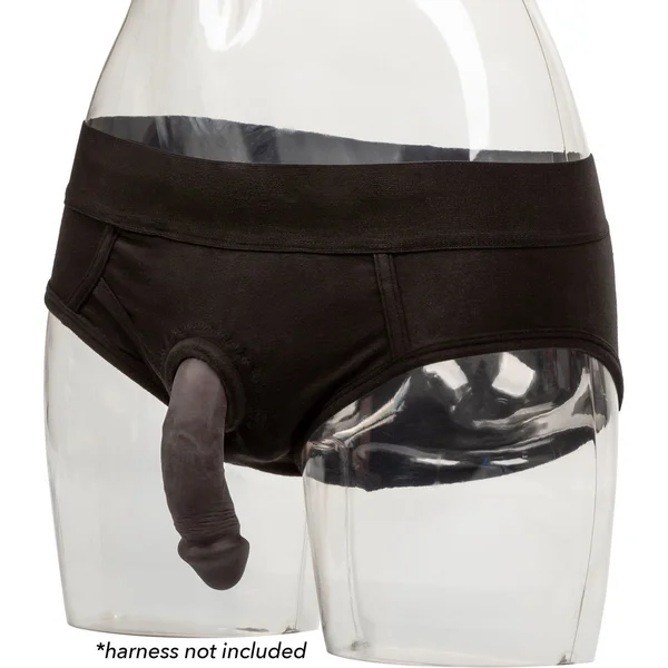 Packer Gear Silicone Packing Penis 4" / 10.25 cm By CalExotics - Coffee — image 19 of 20