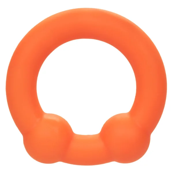 Alpha Liquid Silicone Dual Ball Ring Orange
