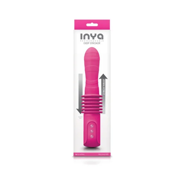 Inya Deep Stroker Pink Thrusting Vibrator — image 5 of 5