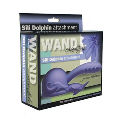 Wand Essentials Sili Dolphin Wand Attachment Purple