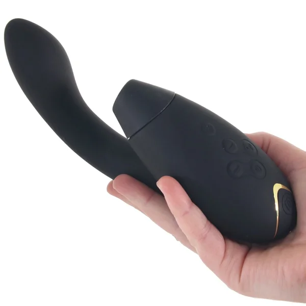 Womanizer DUO 2 Silicone Pleasure Air Clitoral & G-Spot Stimulator - Black