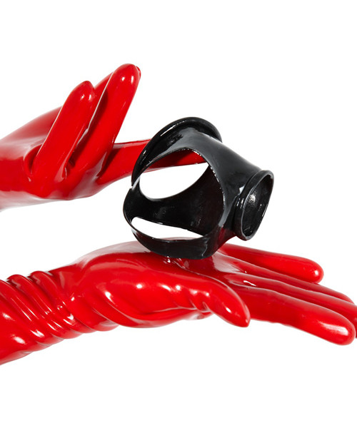 Latex Cock Ring And Ball Stretcher