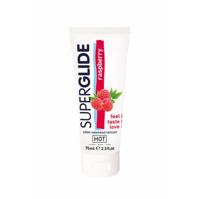 HOT Superglide edible lubricant waterbased raspberry 75 ml Best Sex Lubricant For Dryness