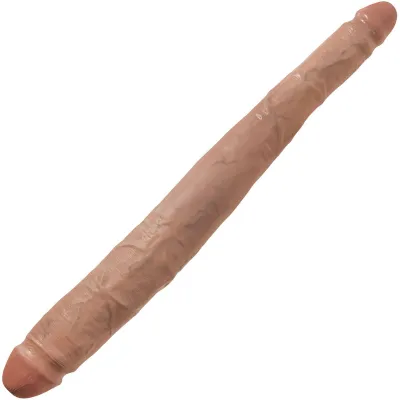 King Cock 16 Tapered Double Dildo Caramel