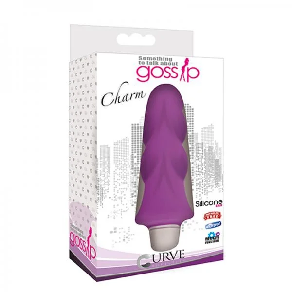 Gossip Charm 3 Speed 4 Function Silicone Vibe Purple