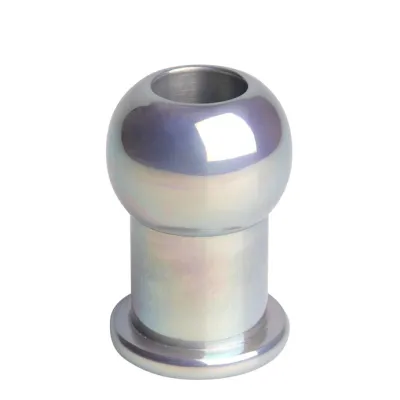 Hollow Aluminum Anal Plug Sm Silver 3 1 Inch