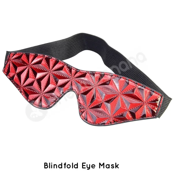 Cherry Banana Thrill Red Faux Leather 7 Piece Bondage Kit