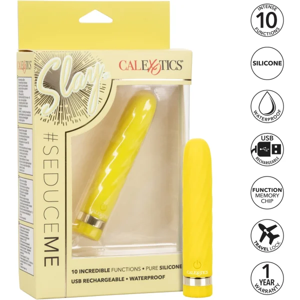 Slay #SeduceMe Silicone Waterproof Mini Clitoral Bullet Vibrator By CalExotics