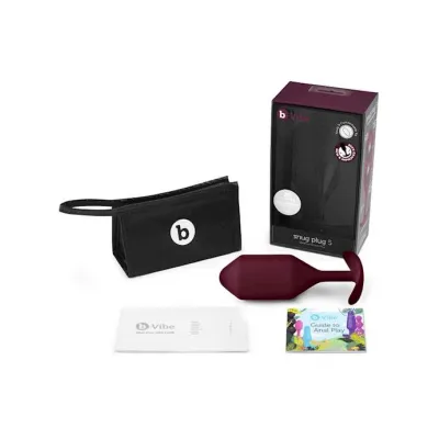 B vibe Snug Plug 5 Dark Red