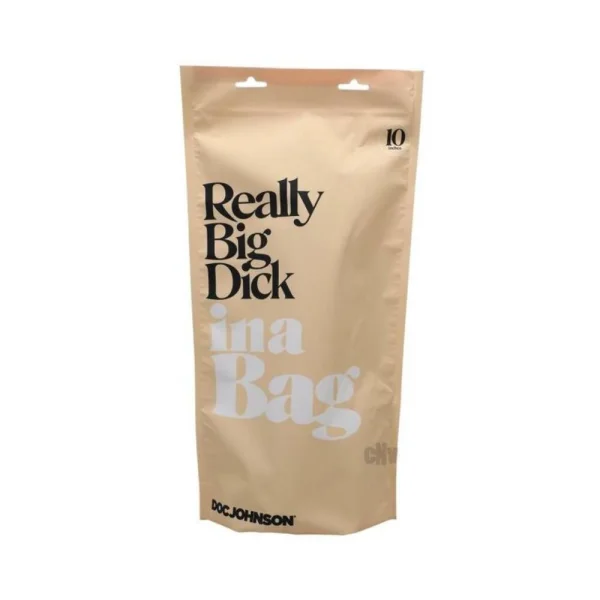 : In A Bag Really Big Dick 10in Clear
