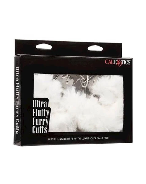 Ultra Fluffy Furry Cuffs - White