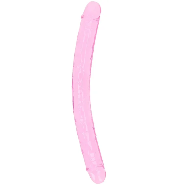RealRock Crystal Clear Jelly 18 Inch Double Dildo
