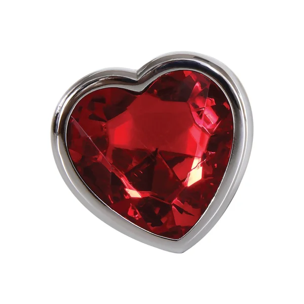 Adam & Eve Small Red Heart Gem Anal Plug