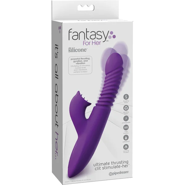 Fantasy For Her Ultimate Thrusting Clit Stimulate-Her Dual Stimulation Silicone Vibrator — image 24 of 24