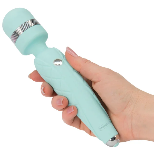 Pillow Talk Cheeky Silicone Waterproof Rechargeable Wand Style Vibrator - Teal — image 23 of 25