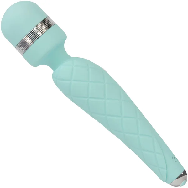 Pillow Talk Cheeky Silicone Waterproof Rechargeable Wand Style Vibrator - Teal — image 22 of 25