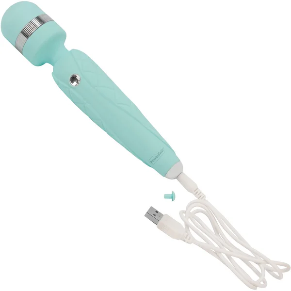 Pillow Talk Cheeky Silicone Waterproof Rechargeable Wand Style Vibrator - Teal — image 25 of 25