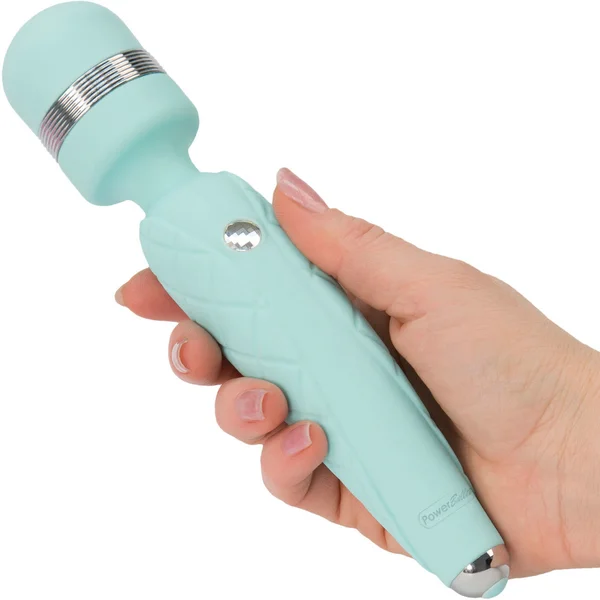 Pillow Talk Cheeky Silicone Waterproof Rechargeable Wand Style Vibrator - Teal — image 21 of 25