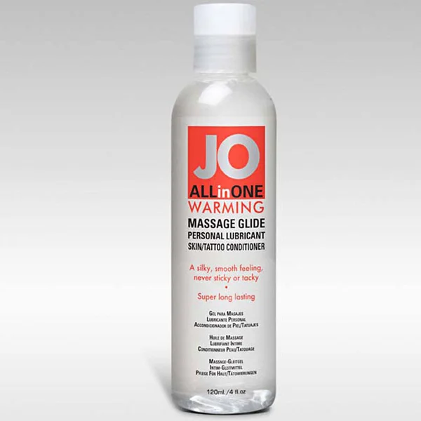 JO All-In-One Silicone Sensual Massage Glide Warm Embrace 4 fl oz — image 3 of 3